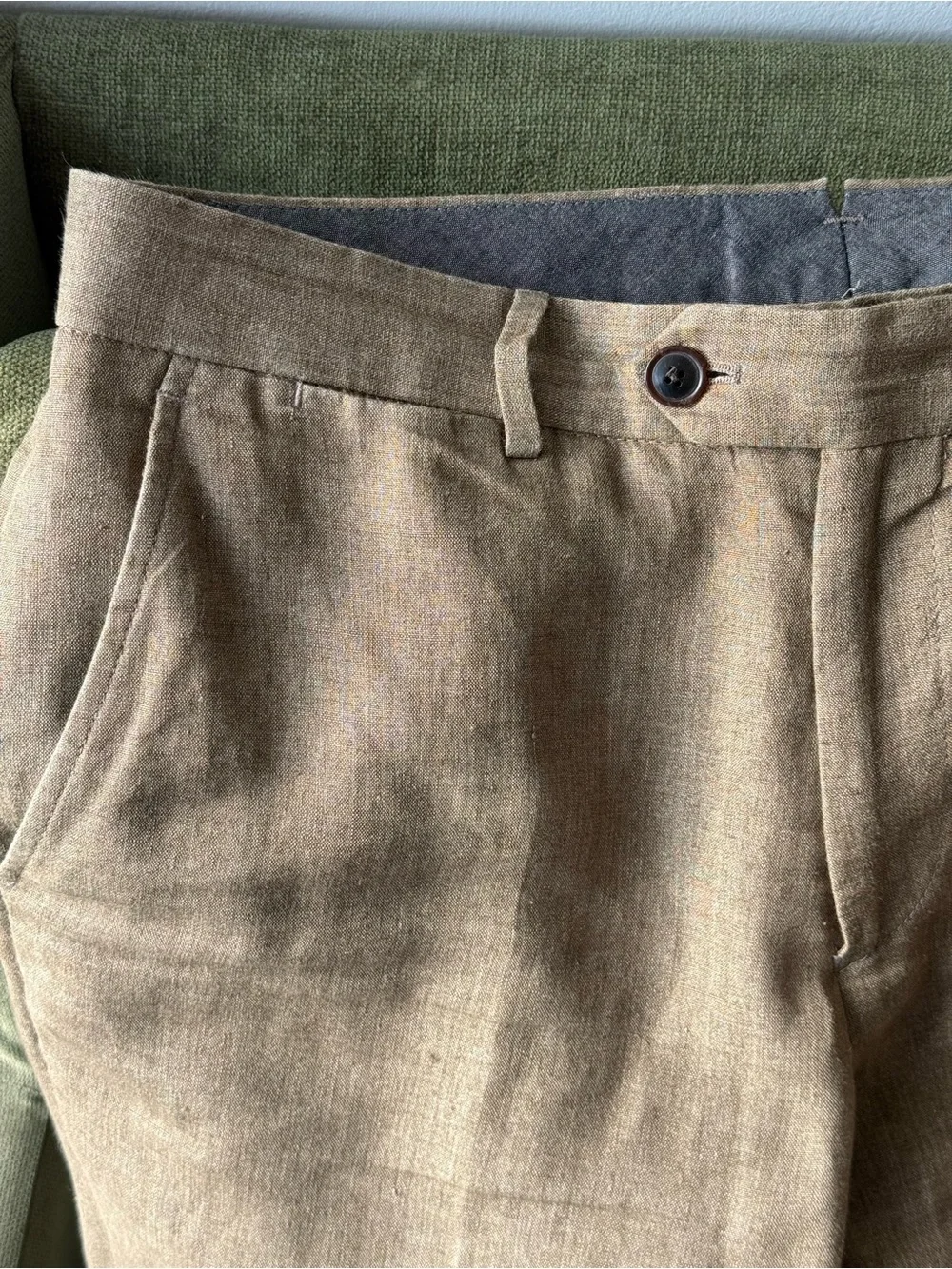 Todd Snyder Light Brown Linen Sutton Pants